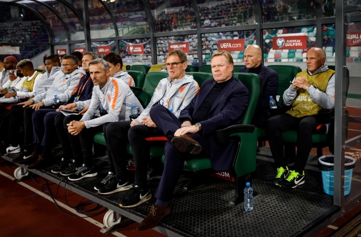 ronald koeman dugout staf nederlands elftal