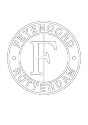 Kleurplaat Feyenoord logo