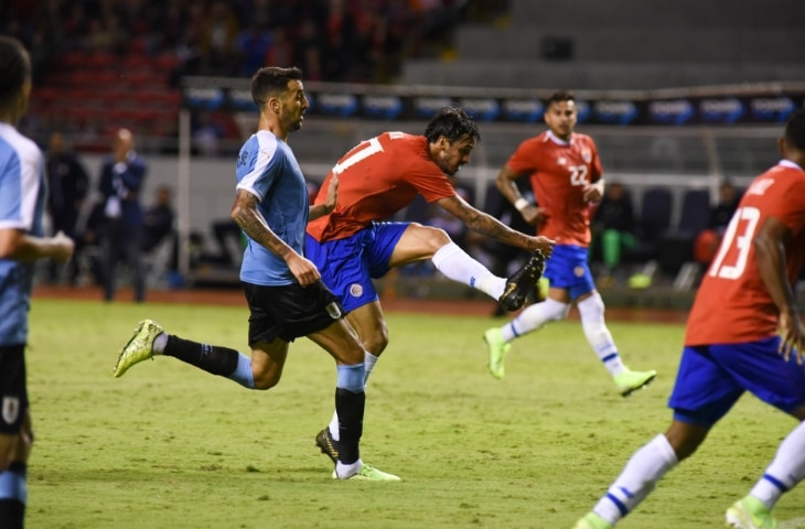 bryan ruiz costa rica voetbal actie