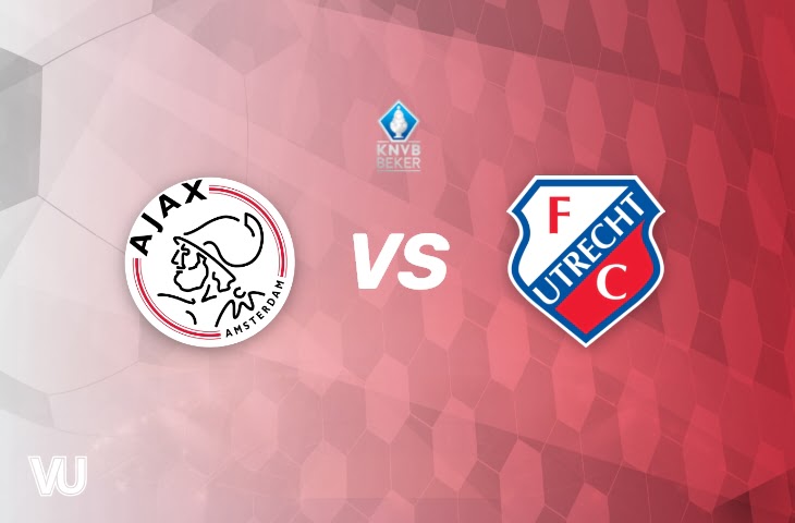 afc ajax vs fc utrecht knvb beker logo's